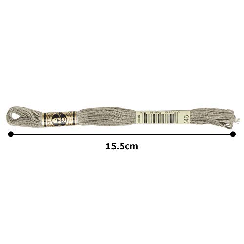 Image of DMC 6-Strand Embroidery Cotton Floss, Dark Beaver Grey