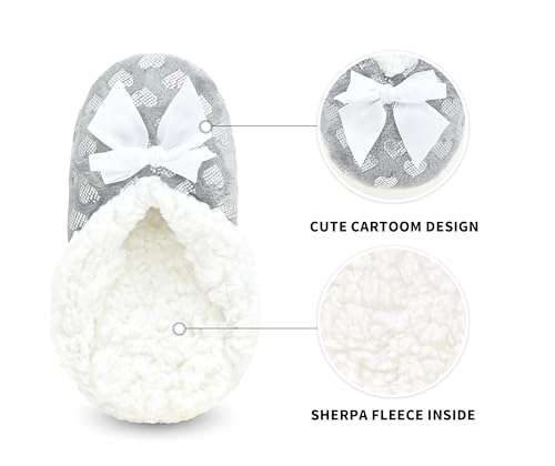 Image of Keyela Women Cozy Warm Slipper Socks, Non Slip Gripper Indoor House Socks | Soft warm cozy fabric, gripper anti-slip bottom for bedroom, lounge and all indoor daily use