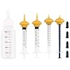 Pet feeding bottle and syringes with nipples for small cat dog animals model 1  urban country home decor