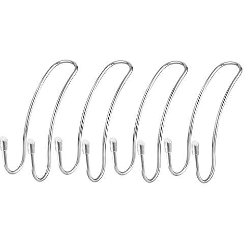 EldHus 4-Pack Car Hooks Headrest Hook, Bling Car Hangers Universal Backseat Hanger Storage for Purse Hooks Bag Handbag Groceries Cover