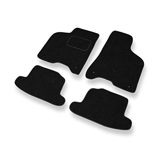 Mossa - Fußmatten Auto kompatibel mit Volkswagen Lupo I (1998-2005) - schwarz Automatten...