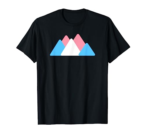 Transgender Pride Mountains, LGBTQ Minimalistischer Trans FTM MTF T-Shirt