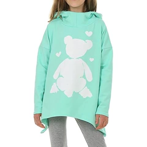 Dykmod Girls' hooded sweatshirt, mint, 6 Years Cover