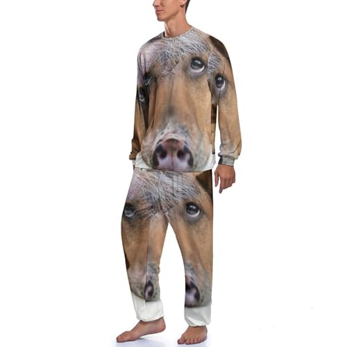 Ensemble de pyjama homme haut et bas de nuit Cochon De Neige - 2