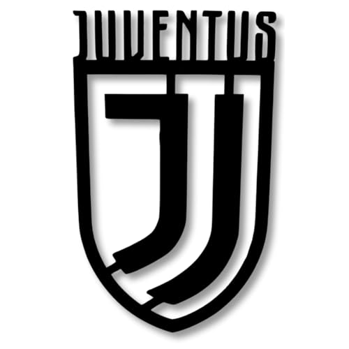 BUYLUX Cuadro Escudo Juve Pared Madera - Decoracion Habitacion, Hogar Moderno - Regalos Originales para Hombre, Niño - Cuadros Decoracion Salon Modernos - Poster Futbol (Juventus)