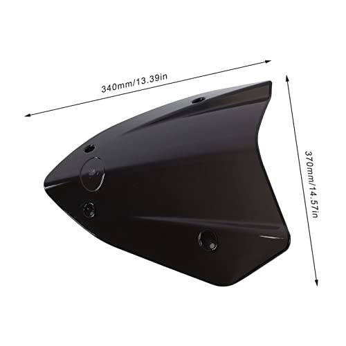Motorvoorruit, eenvoudige installatie Krasbestendig rookzwart Motorfiets slijtvaste voorruit voor motoraccessoires - Image 8