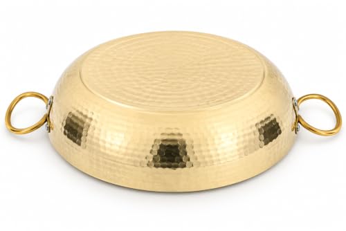 Image of Brass Kadai 2000 ml,Pure Brass kadai for Kitchen use and Cooking & Serving