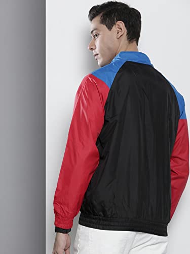 Image of The Indian Garage Co Men Regular Fit Colorblocked Wind Cheater