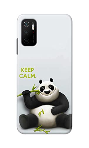 Image of PRINTFIDAA� Printed Hard Back Cover Case for Mi Poco M3 Pro 5G Back Cover (Cartoon Panda) -2808