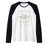 Un poisson perche du lac Léman avec le texte français Filets de Perche (spécialité suisse locale)