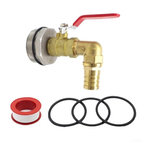 Allthingstore Robinet de vidange de rechange pour 200 L pour pièces de tambour d'huile en acier inoxydable avec design anti-fuite pour les applications de distribution d'huile et d'eau (25 mm)