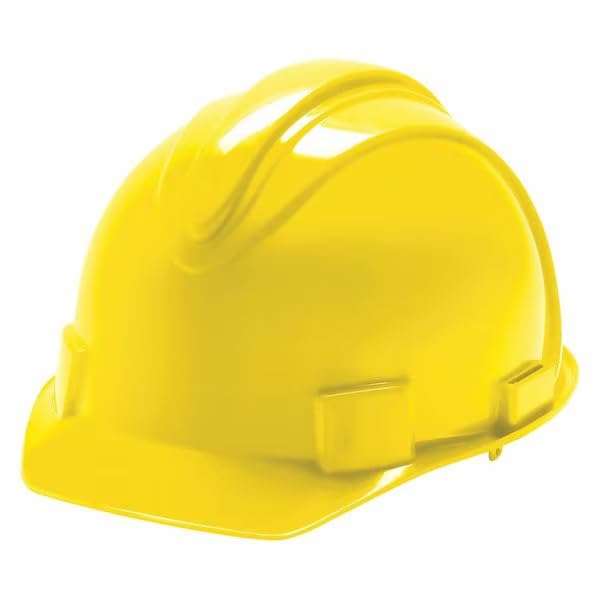 Hard Hat, Polyethylene, 4 Point Ratchet, Type 1, Class E, Yellow, Mfr: 20401-A