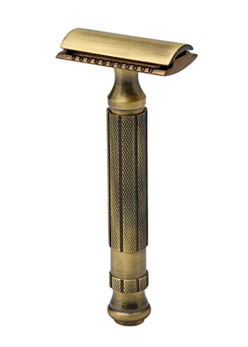 Image of Pearl Shaving Double Edge Safety Razor L-55 (CC+ OC (Antique Brass) Eid Gift Option