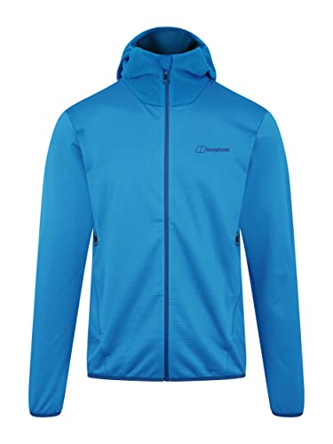 Berghaus Keppla Veste Polaire à Capuche pour Homme, Homme, Blouson de Polyester molletonné, 4A001036FU5L, Bleu (Vallarta Blue), L