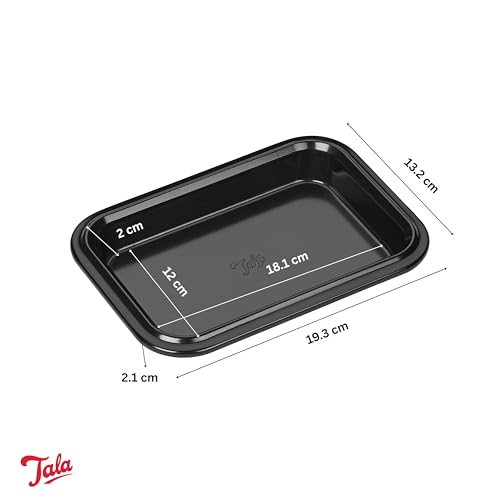 Tala Performance Kompaktes Backblech 19cm - Karbonstahl Ofenplatte Schwarz – Ansicht 3