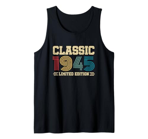 Regalos clásicos de 80 años, edición limitada de 1945, 80 cumpleaños Camiseta sin Mangas