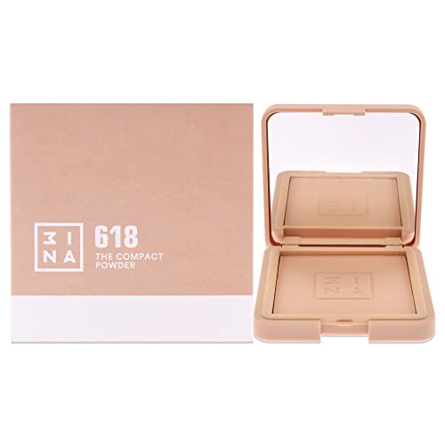 3INA MAKEUP - The Compact Powder 618 - Sand - Natürliches, seidiges Finish - Gleichmäßige Abdeckung - Angenehme und leuchtende Textur - Mineralpuder - Leicht zu verblenden - Vegan - Cruelty Free 3INA MAKEUP - The Compact Powder 618 - Sand - Natürliches, seidiges Finish - Gleichmäßige Abdeckung - Angenehme und leuchtende Textur - Mineralpuder - Leicht zu verblenden - Vegan - Cruelty Free