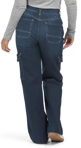 "Ab"solution® High Rise Wide Leg Denim Cargo Pant2