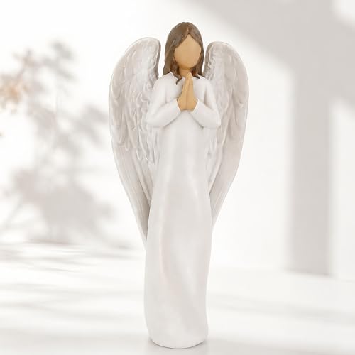 Figurita de Ángel para Bautizo y Confirmación 7.75 pulg miniatura 1