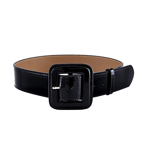 Ayliss Women's Patent Leather Belt Fashion Vintage Retro Cinch Corset Waistband Wide High Waist Belts For Jeans Dress - Main Image