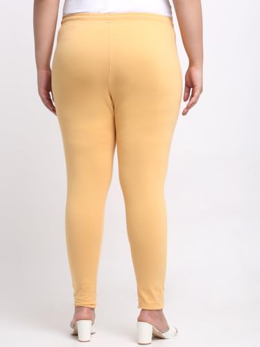 Image of Soft Cotton Ankle Lenght Solid Regular and Plus 35 Colours Leggings for Womens and Girls (Sizes :- M to 6XL)