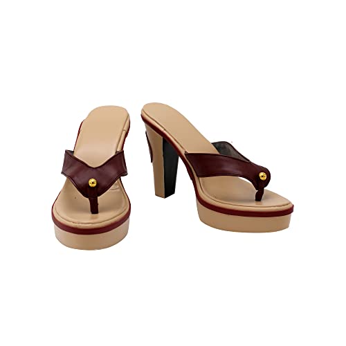 Helltaker Raiden Shogun Cosplay Shoes Fashion Platform Sandals for Halloween Carnival Party