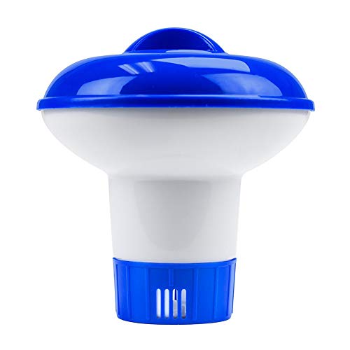 CLIUS Floating Chlorine Dispenser Mini, Chemical Floater Auto Supplier for Pool and spa, 3-Inch Tablets