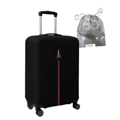 Image of WanderWraps Spendex Polyester Protective Luggage Cover | Hard Luggage Trolley Bag Cover | Washable | Dust Proof | Stretchable | S - 20 inch | D1