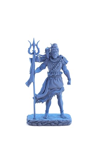 Image of Shiv ji Murti for Home Temple Idol Sculpture Showpiece for Mandir Home (Antique Gold)