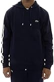 Lacoste Long Sleeve Fleece with Stripe Sweatshirt Black 6 (XL)