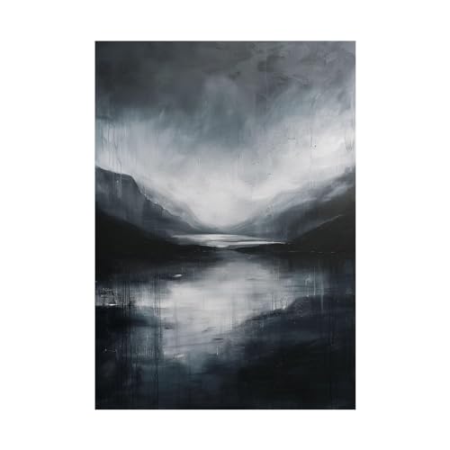 Image sur toile de peinture abstraite design épuré 70x100cm