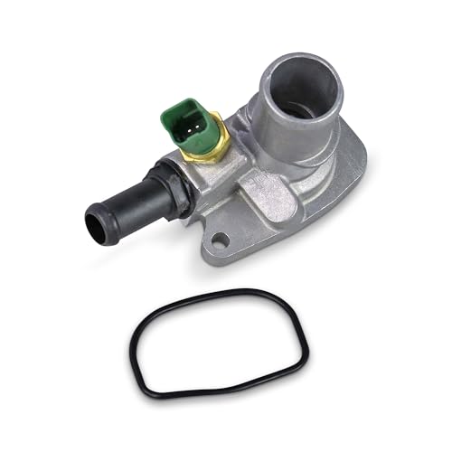 ATEC Germany 1x Termostato refrigerante con junta, compatible con FIAT 500 (312_) PANDA (169_), PANDA (312_, 319_) (169_) (312_, 519_), FORD KA (RU8), LANCIA YPSILON (312_)