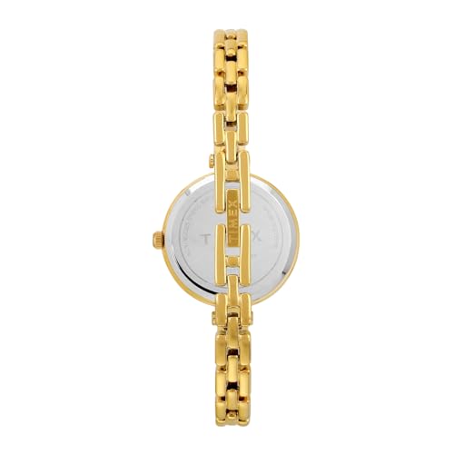 Image of TIMEX Analog Watch for Women with Maroon Round Dial & Rose Gold Brass Bracelet Band Water Resistant Women's Wrist Watches - TWEL200SMU04