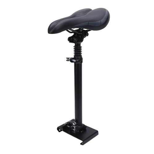 Sillín de Asiento Plegable, Altura Ajustable, Aleación de Aluminio, sin Perforaciones, Fácil de Instalar, Asiento con Absorción de Impactos, Repuesto para Scooter M365 1S Lite