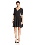 Julian Taylor Women's Knit Jacquard Twist Neck Dress