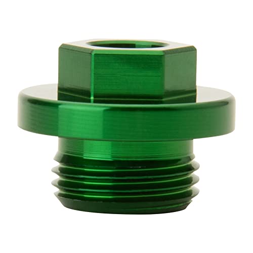 Bouchon d'huile vert Tusk en aluminium anodisé premium pour carter Kawasaki KX