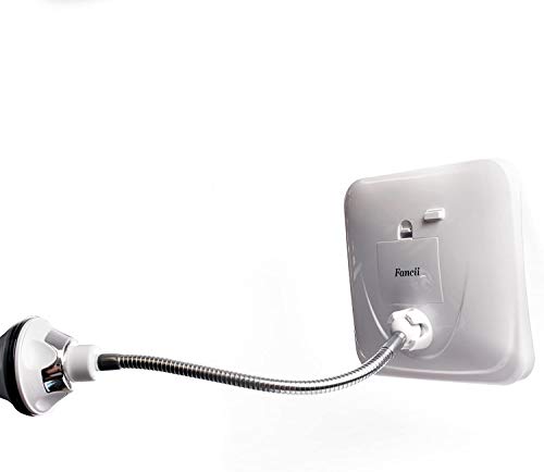 Fancii Chrome Gooseneck Attachment With Locking Suction Cup, For Luna, Mira And Maya Led Mirror Series (Mirror Not Included) #TOP3