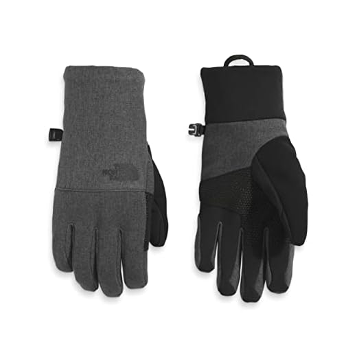 THE NORTH FACE Women's Apex+ Insulated Etip Glove, TNF Dark Grey Heather, Small