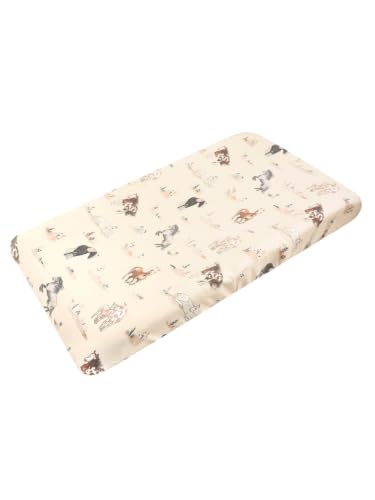 Copper Pearl Premium Knit Changing Pad Cover Soft, Stylish, and Universal Fit for All Standard Diaper Changing Pads, Trendy Design Changing Pad Covers, Montana