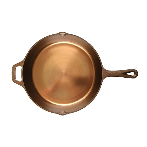 Kitchenbear - MIRÓ Gusseisenpfanne - poliert - geeignet für Induktion, Gas, Ceran, Backofen, Grill und offenes Feuer - Bratpfanne unbeschichtet Ø 26cm x Höhe 5cm