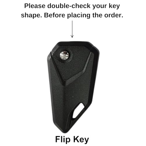 Image of KEYCEPT Metal Alloy Key Cover for Compatible for Universal Bike Hero, RE, Bajaj, TVS, Yamaha, Meteor, Honda, Jawa Bikes flip Key with Keychain (Short Keychain)