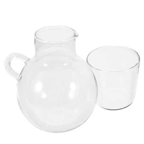 CIYODO 1 Set Glass Pot Set Hot Cold Water Jug Water Decanter Desktop Water Carafe Iced Tea Carafe Night Carafe Pitcher Water Pitcher Kettle Container for Bathroom Transparent