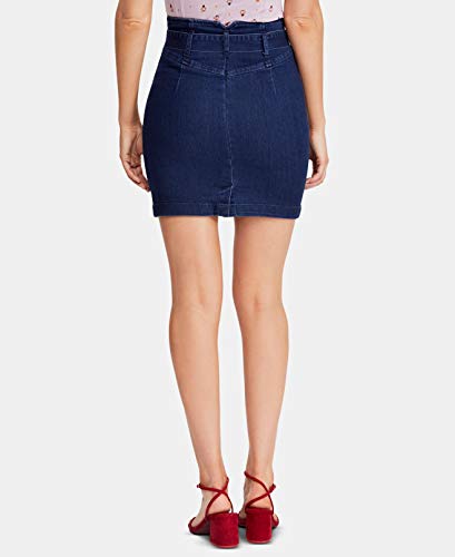 Free People Womens Living It Up Denim Belted Pencil Skirt3