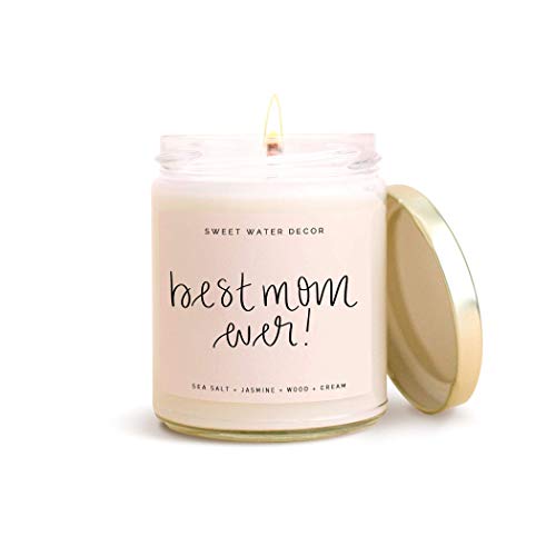 Sweet Water Decor BEST MOM EVER Soy Wax Candle Scented Candles Mother's Day