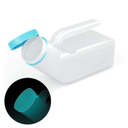 JFA Supplies Male Urinal Bottle 1L with Glow Lid