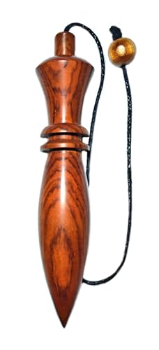 Péndulo KARNAK fabricado artesanalmente en madera EXOTICA de Brasil, perfecto para trabajos de radiestesia, sanación, limpieza, adivinación etc