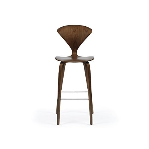 Elegant Walnut Dining Counter Stool