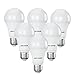 Price comparison product image paul russells LED GLS Light Edison Screw ES, 60w Equivalent, 8watt 806LM LED Bulbs, 2700K Warm White Lamp, Classic Frosted A60 Standard E27 Energy Saving Non-Dimmable Large Globe Lightbulb, 6 Pack