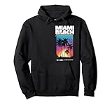 Miami Beach Floride Summer Palm Vacation USA Sweat à Capuche