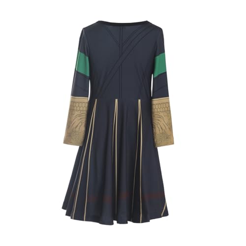 Disfraz de Loki para niñas vestido verde miniatura 3